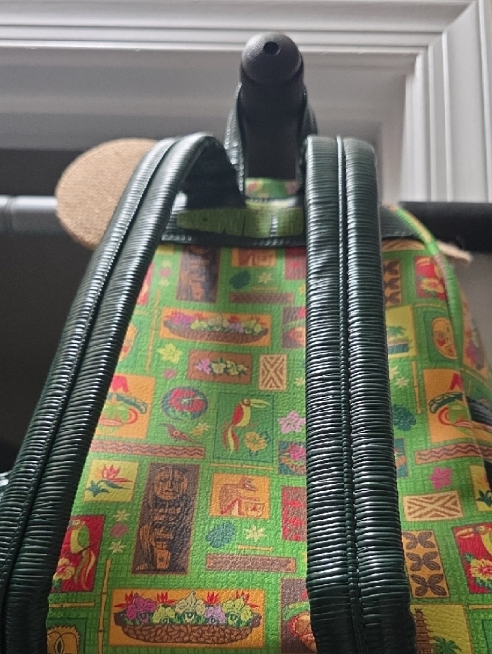 Loungefly Green Tiki Mickey Ear Mini Backpack - Picture 4 of 5